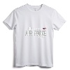 Womens ABU Proud Air Force Mom V-Neck T-Shirt - Supportive US Air Force Family Apparel for Military Moms