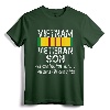 Vintage Proud Vietnam Veteran Son T-Shirt - Patriotic Tribute to Military Family Heroes with Graphic on Back