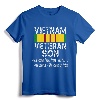 Vintage Proud Vietnam Veteran Son T-Shirt - Patriotic Tribute to Military Family Heroes with Graphic on Back