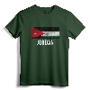 Jordan Vacation Store T-Shirt - Distressed Jordan Souvenir Tee with Flag Design for Travel and Heritage Lovers