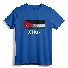 Jordan Vacation Store T-Shirt - Distressed Jordan Souvenir Tee with Flag Design for Travel and Heritage Lovers