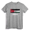 Jordan Vacation Store T-Shirt - Distressed Jordan Souvenir Tee with Flag Design for Travel and Heritage Lovers
