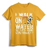 I Walk on Water Vintage Ice Hockey Tee Men Women Youth T-Shirt - Winter Sports Hockey Fan Apparel for Coaches and Players