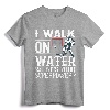 I Walk on Water Vintage Ice Hockey Tee Men Women Youth T-Shirt - Winter Sports Hockey Fan Apparel for Coaches and Players
