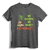 No Shoes No Shirt No Problem T-Shirt Palm Tree Island - Coastal Lifestyle Beach Vacation Tee for Men and Women