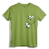For Panda Lovers Cute Kawaii Baby Pandas In Pocket T-Shirt - Emo Panda Lover Tee with Fake Pocket Design