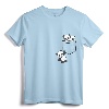 For Panda Lovers Cute Kawaii Baby Pandas In Pocket T-Shirt - Emo Panda Lover Tee with Fake Pocket Design