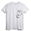 For Panda Lovers Cute Kawaii Baby Pandas In Pocket T-Shirt - Emo Panda Lover Tee with Fake Pocket Design