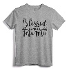 Blessed Mama - Mama Bear Llama Shark - Plus Size Mom T-Shirt | Mom Life Tee for Mother's Day, Christmas, and Mom Birthday | Comfortable Fit and Stylish Design