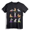 Bunny Yoga T-Shirt Funny Rabbits In Yoga Poses Sports Tee - Mindfulness Yoga Apparel for Women, Men, Girls, and Boys