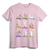Bunny Yoga T-Shirt Funny Rabbits In Yoga Poses Sports Tee - Mindfulness Yoga Apparel for Women, Men, Girls, and Boys