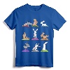 Bunny Yoga T-Shirt Funny Rabbits In Yoga Poses Sports Tee - Mindfulness Yoga Apparel for Women, Men, Girls, and Boys