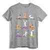 Bunny Yoga T-Shirt Funny Rabbits In Yoga Poses Sports Tee - Mindfulness Yoga Apparel for Women, Men, Girls, and Boys