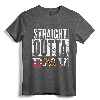 DMV - D.C., Maryland, Virginia - Souvenir T-Shirt | Straight Outta DMV State Flag Colors Tee