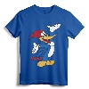 Officially Licensed Woody Woodpecker Full Body Logo Portrait T-Shirt - Classic Fit Retro Cartoon Tee for Fans