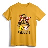 Dy Mom Life Softball Baseball Mothers Day Messy Bun T-Shirt - Ball Mom Graphic Tee for Baseball Softball Moms