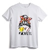 Dy Mom Life Softball Baseball Mothers Day Messy Bun T-Shirt - Ball Mom Graphic Tee for Baseball Softball Moms