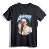 Aaliyah Airbrush Vintage Bandana Photo R&B Hip Hop Music Fan T-Shirt - Retro Urban Pop Apparel for Aaliyah Fans