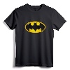 Batman Airbrush Bat Symbol T-Shirt - Officially Licensed DC Comics Tee for Adults, Women, and Kids