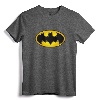 Batman Airbrush Bat Symbol T-Shirt - Officially Licensed DC Comics Tee for Adults, Women, and Kids