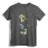 Disney Peter Pan Tinkerbell Airbrush Style Sketch T-Shirt - Officially Licensed Classic Fit Tee with Double-Needle Hem
