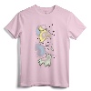 Disney Peter Pan Tinkerbell Airbrush Style Sketch T-Shirt - Officially Licensed Classic Fit Tee with Double-Needle Hem