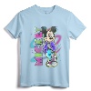 Official Disney Mickey Mouse Airbrush T-Shirt | 80s Graffiti Style Tee | Lightweight Classic Fit