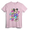 Official Disney Mickey Mouse Airbrush T-Shirt | 80s Graffiti Style Tee | Lightweight Classic Fit