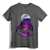 Official Disney Beauty and the Beast Moon Rose Airbrush Art T-Shirt - Licensed Classic Fit Tee for Disney Fans
