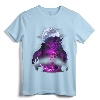 Official Disney Beauty and the Beast Moon Rose Airbrush Art T-Shirt - Licensed Classic Fit Tee for Disney Fans
