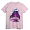 Official Disney Beauty and the Beast Moon Rose Airbrush Art T-Shirt - Licensed Classic Fit Tee for Disney Fans