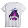Official Disney Beauty and the Beast Moon Rose Airbrush Art T-Shirt - Licensed Classic Fit Tee for Disney Fans