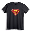 Superman Airbrush Shield T-Shirt - Official Licensed Tee for Adults, Women, and Kids - Authentic Superman Apparel by DC Comics