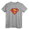Superman Airbrush Shield T-Shirt - Official Licensed Tee for Adults, Women, and Kids - Authentic Superman Apparel by DC Comics