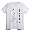 F-14 Tomcat Jolly Rogers VFA-103 Jet Airplane Profile T-Shirt - Military Aircraft Livery Design for Aviation Enthusiasts and Naval Aviation Lovers