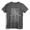 C-17 Globemaster Military Transport Airplane Flag T-Shirt - Graphic Tee for Avgeeks, Aviation Enthusiasts, and Military Aviators