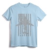 C-17 Globemaster Military Transport Airplane Flag T-Shirt - Graphic Tee for Avgeeks, Aviation Enthusiasts, and Military Aviators