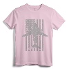 C-17 Globemaster Military Transport Airplane Flag T-Shirt - Graphic Tee for Avgeeks, Aviation Enthusiasts, and Military Aviators