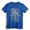 C-17 Globemaster Military Transport Airplane Flag T-Shirt - Graphic Tee for Avgeeks, Aviation Enthusiasts, and Military Aviators