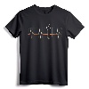 Mechanic Wrench Heartbeat Retro 80s Funny Technician Gift T-Shirt - Vintage Art Style Tee for Mechanics and Technicians