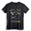 WW2 Warbirds P51 Mustang Spitfire Messerschmitt T-Shirt - Vintage Aircraft Design for Aviation Enthusiasts and History Buffs