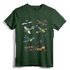 WW2 Warbirds P51 Mustang Spitfire Messerschmitt T-Shirt - Vintage Aircraft Design for Aviation Enthusiasts and History Buffs