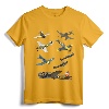 WW2 Warbirds P51 Mustang Spitfire Messerschmitt T-Shirt - Vintage Aircraft Design for Aviation Enthusiasts and History Buffs