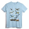 WW2 Warbirds P51 Mustang Spitfire Messerschmitt T-Shirt - Vintage Aircraft Design for Aviation Enthusiasts and History Buffs