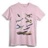 WW2 Warbirds P51 Mustang Spitfire Messerschmitt T-Shirt - Vintage Aircraft Design for Aviation Enthusiasts and History Buffs