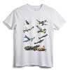 WW2 Warbirds P51 Mustang Spitfire Messerschmitt T-Shirt - Vintage Aircraft Design for Aviation Enthusiasts and History Buffs
