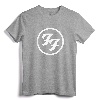 Foo Fighters White Circle Logo T-Shirt - Official Merchandise, Lightweight Fit for Music Fans