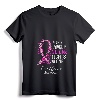 Women's In This Family No One Fights Alone Breast Cancer Awareness V-Neck T-Shirt - Supportive Apparel for Fighters, Survivors, and Supporters