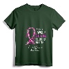 Women's In This Family No One Fights Alone Breast Cancer Awareness V-Neck T-Shirt - Supportive Apparel for Fighters, Survivors, and Supporters