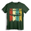 Retro Zeppelin 70s 80s Dirigible Airship Zepelin Zepplin T-Shirt - Vintage Blimp Tee for Aircraft Lovers and History Enthusiasts
